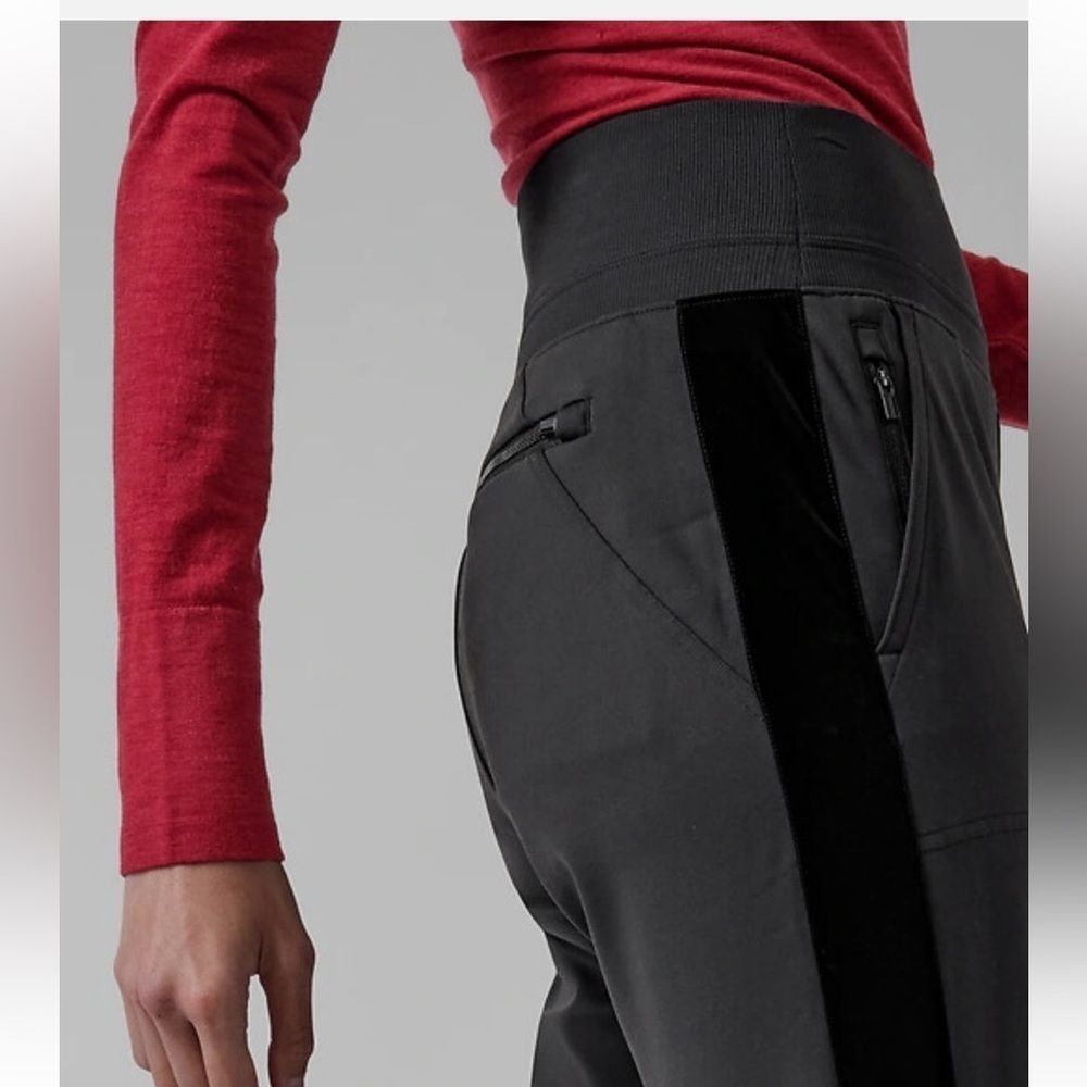 Like New Athleta Burgundy Track Pants - Picture 5 of 11